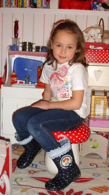 valeria botas agua