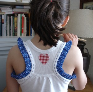 Camiseta María. Trasera