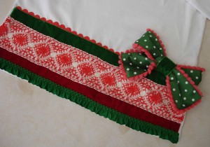 Camiseta coral y verde 4