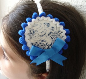 Diadema azul Jimena