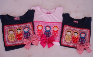 Camisetas matrioskas Medallitas