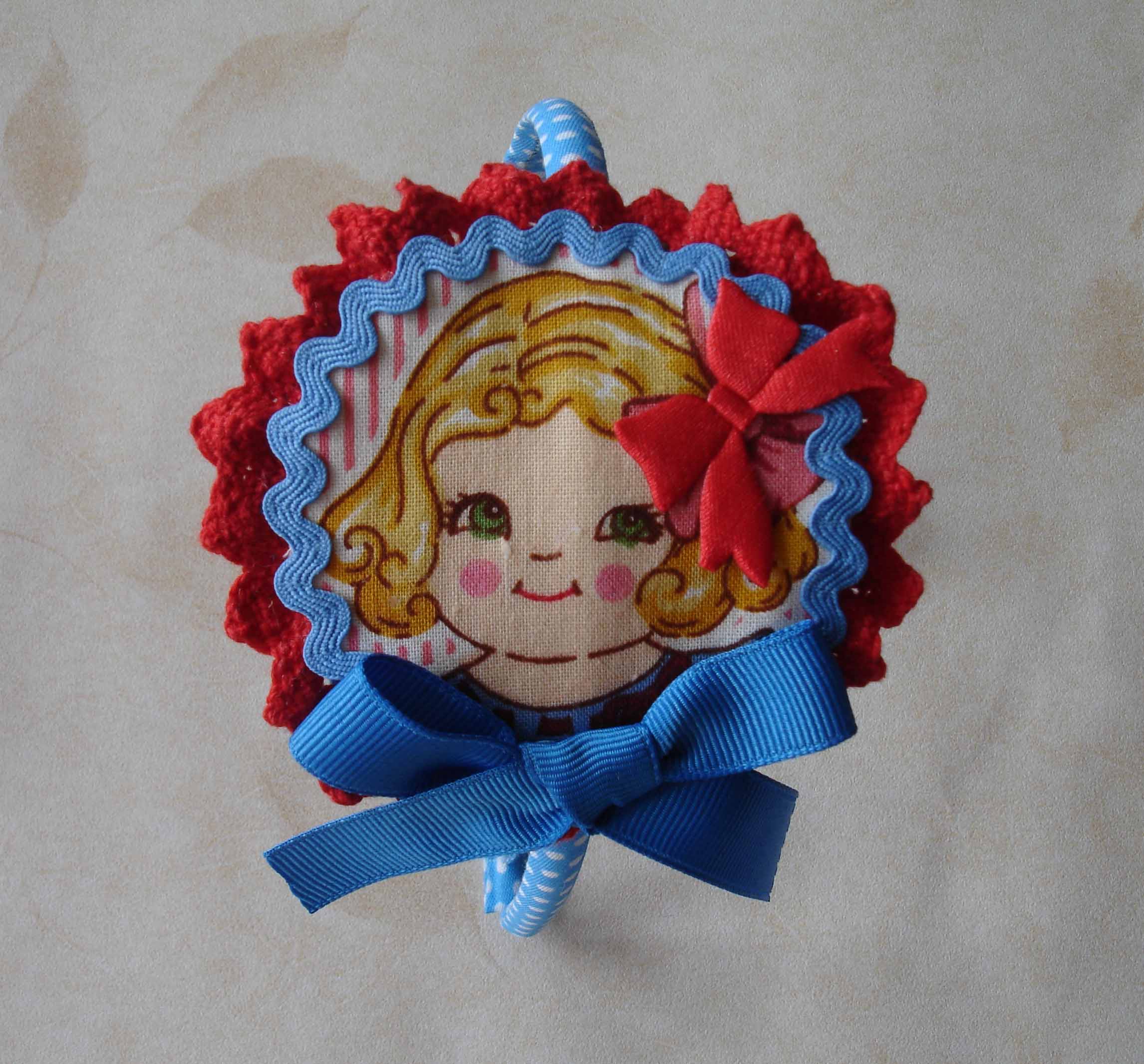Diadema muñequita azules