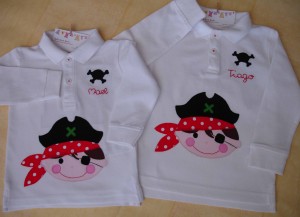 Camisetas Mael y Tiago pirata