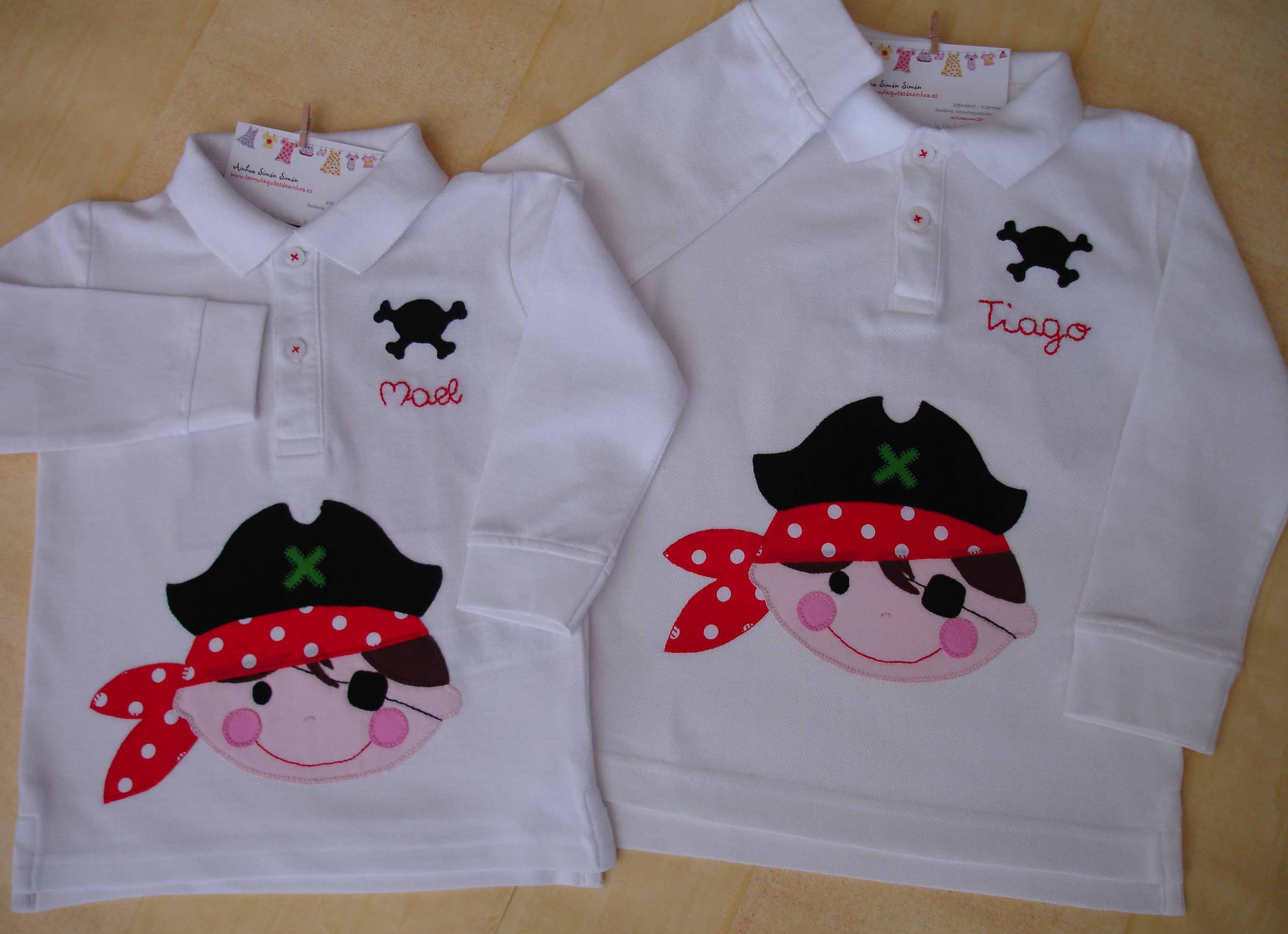 Camisetas Mael y Tiago pirata