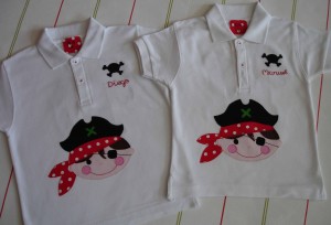 Camisetas piratas Diego y Manuel 1