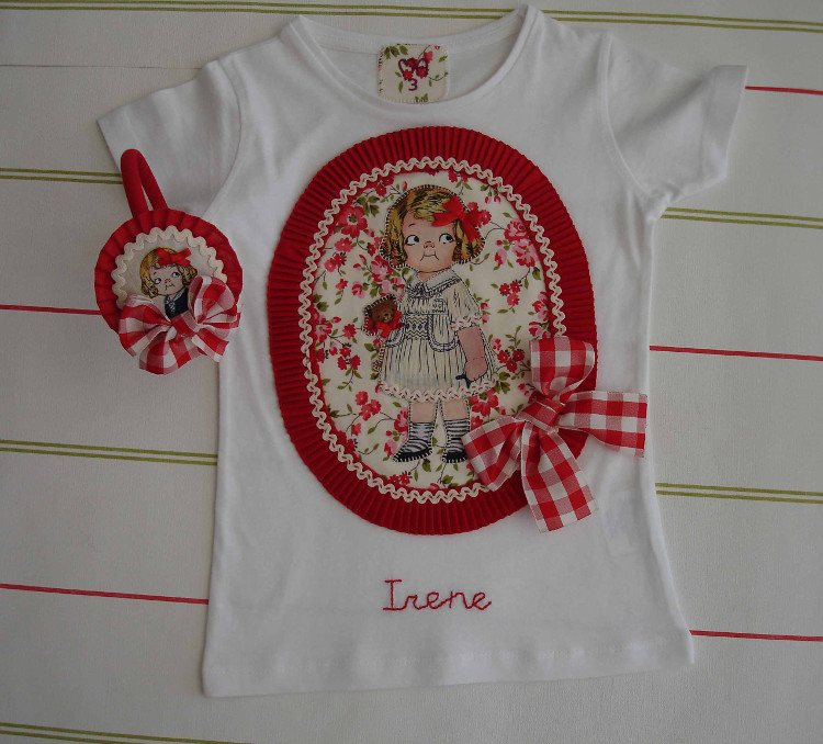 Camiseta y diadema muñequita Irene 2