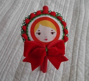 Chaqueta matrioskas Mari Paz. Diadema