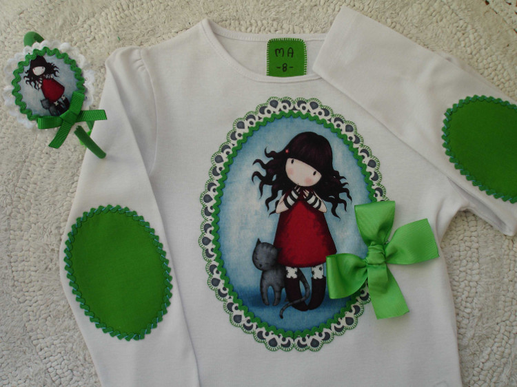 Camiseta Gorjuss en verde 2