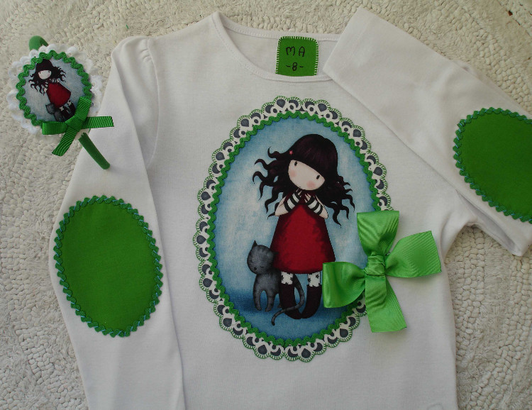 Camiseta Gorjuss en verde