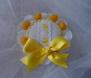Tocado amarillo Aitana 2