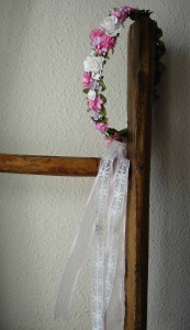 Corona Cruz rosa 12