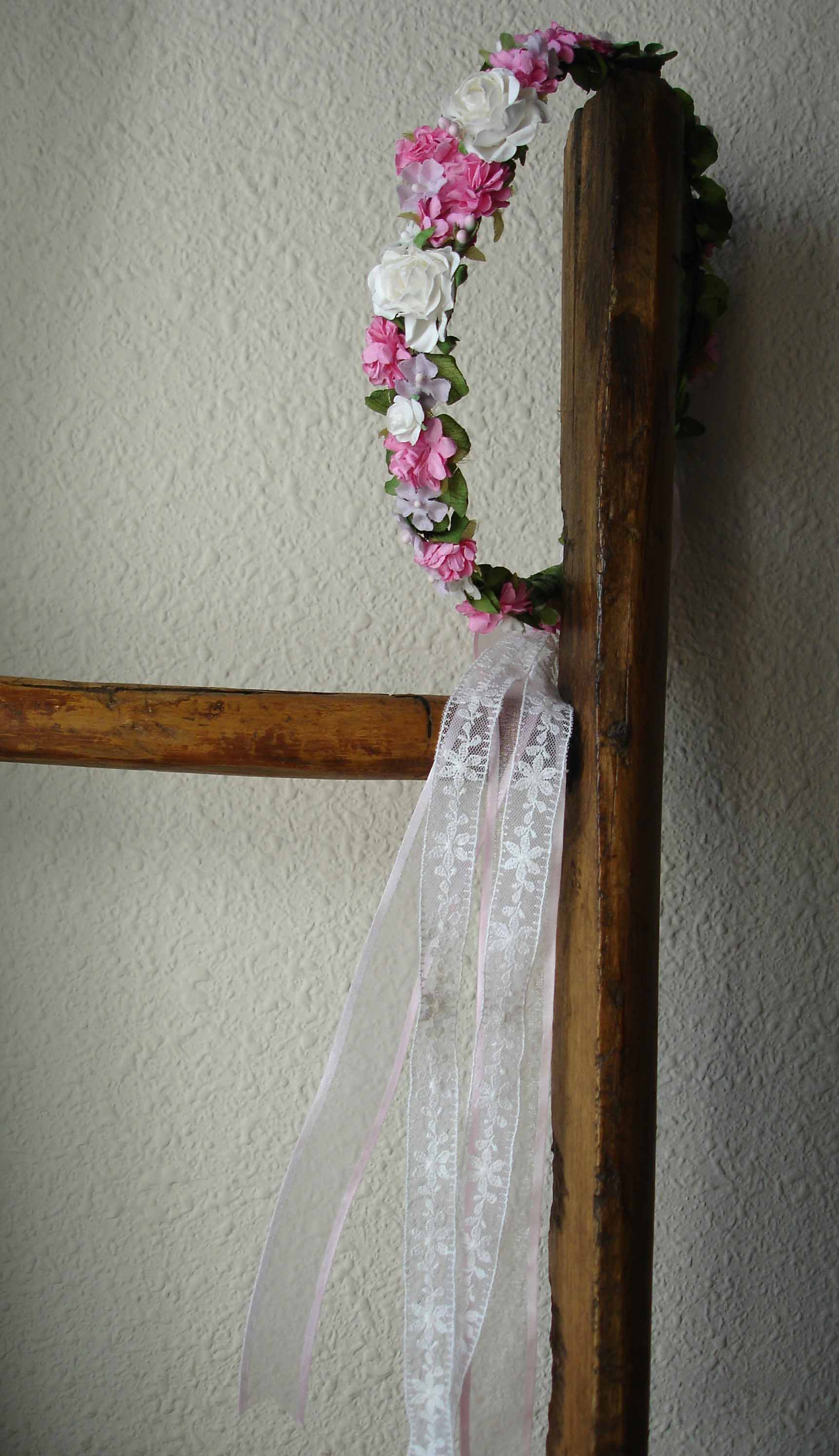 Corona Cruz rosa 12