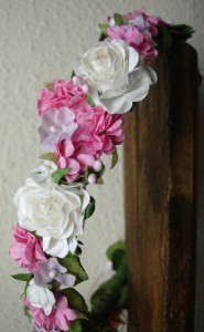 Corona Cruz rosa 16