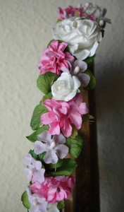 Corona Cruz rosa 19