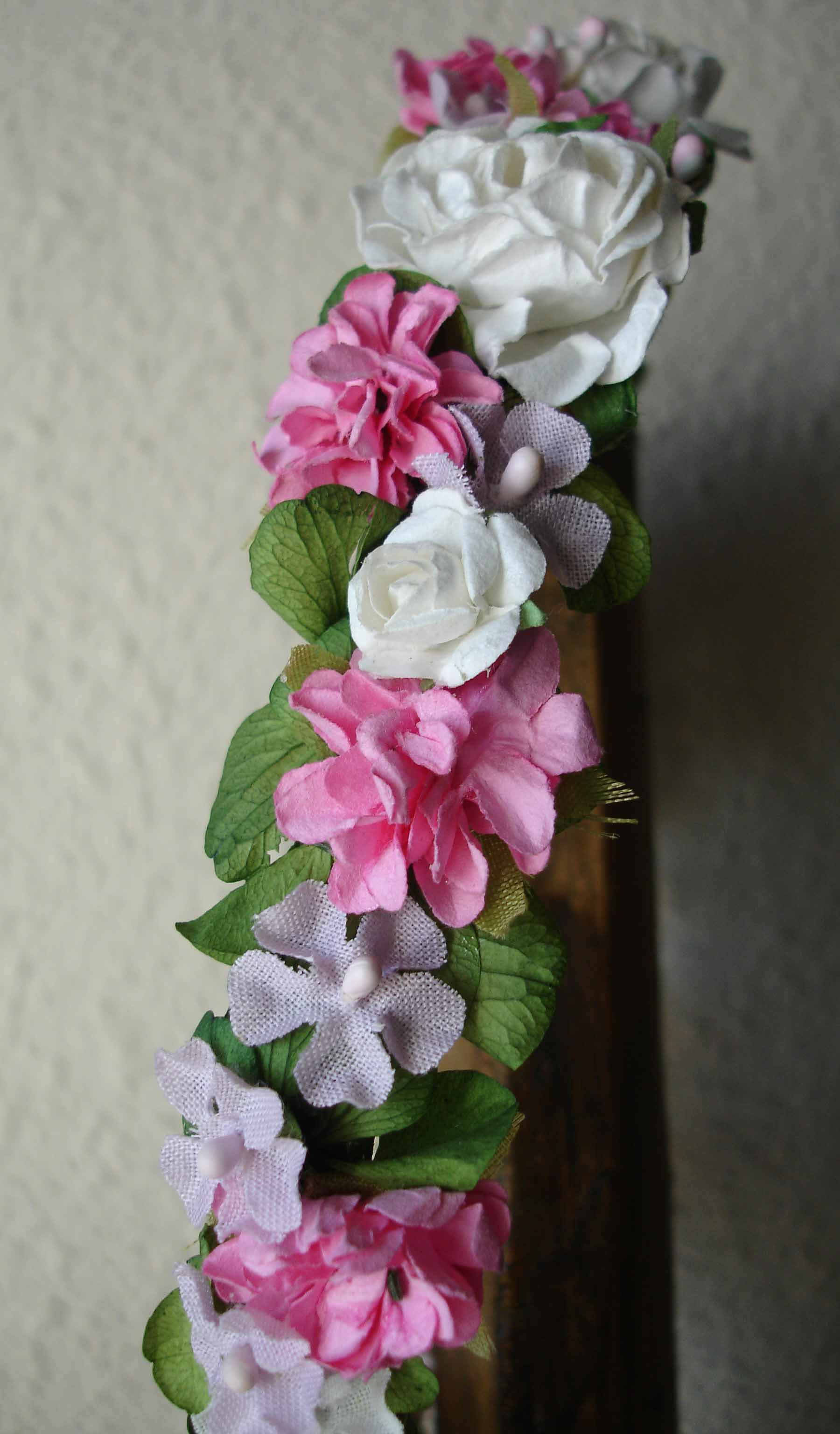 Corona Cruz rosa 19