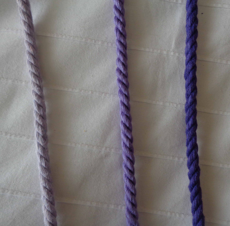 Lazos malva, violeta y morado