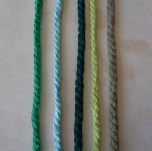 Lazos verde Andalucía, verde agua, verde botella, verde pistacho y verde caqui